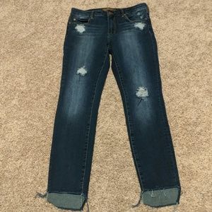 Step Hem Skinny Jeans